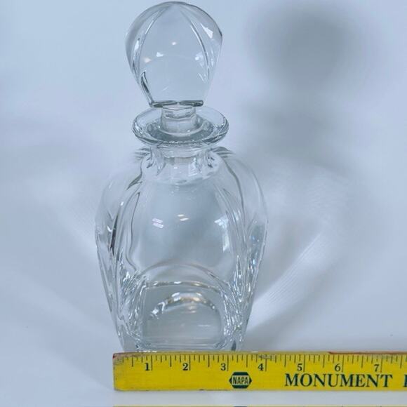 Bombay Company Heavy Crystal/Clear Glass Decanter w/Stopper Lid Barware - Picture 12 of 16